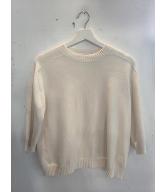 selectedbystijldepartment Sweater top knitted viscose, Ecru