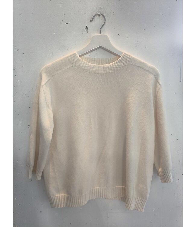 selectedbystijldepartment Sweater top knitted viscose, Ecru