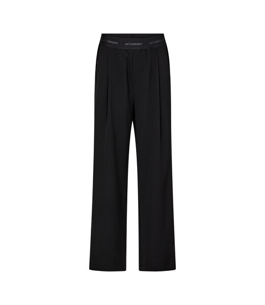 Co'Couture Pant Amina logo shimmer, Black