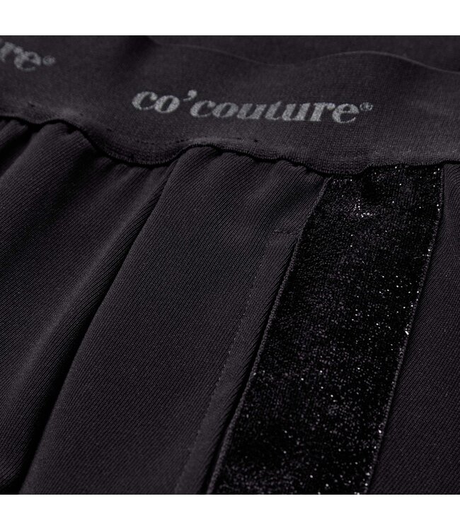 Co'Couture Pant Amina logo shimmer, Black