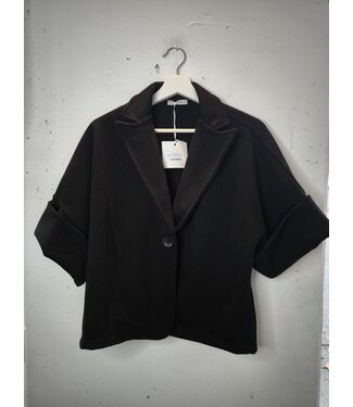 selectedbystijldepartment Jacket short midi sleeve, Black