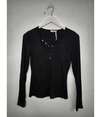 selectedbystijldepartment Longsleeve button V, Black