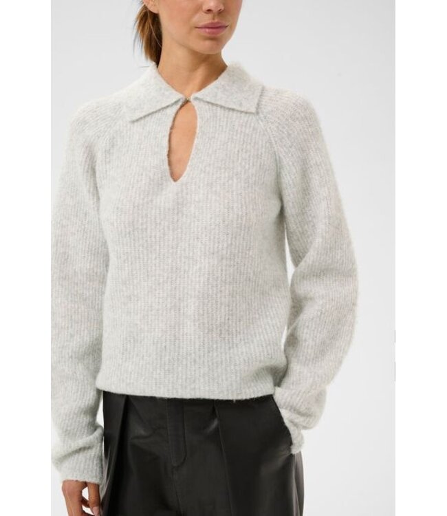 InWear Sweater polo Nias, New light grey