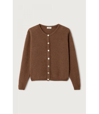 American Vintage Cardigan VITO19E, Chocolate melange