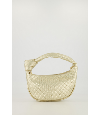 selectedbystijldepartment Bag braided knotted, Gold