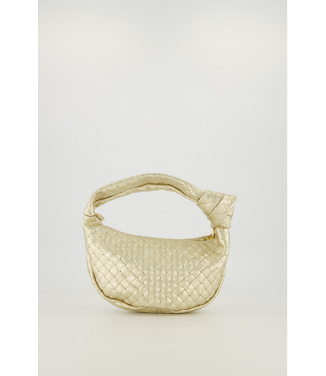 selectedbystijldepartment Bag braided knotted, Gold