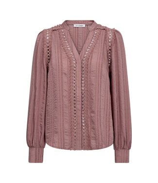Co'Couture V-shirt Kesi lace, Old rose