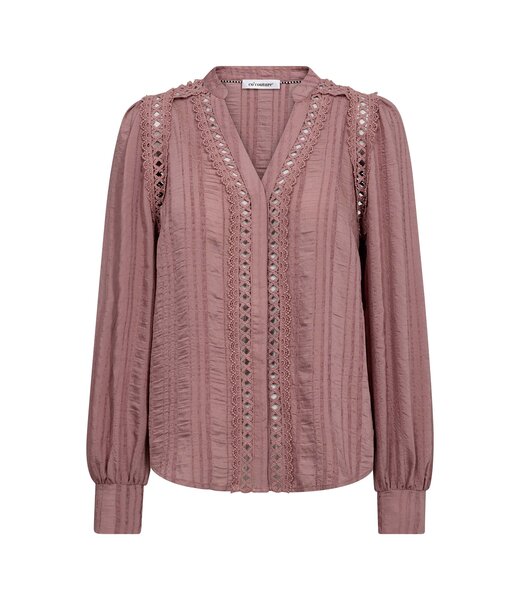 Co'Couture V-shirt Kesi lace, Old rose