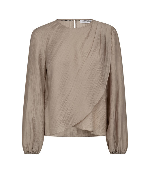 Co'Couture Blouse drape Conny, Mink