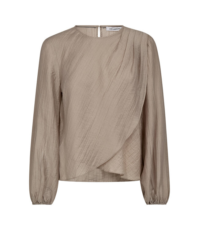 Co'Couture Blouse drape Conny, Mink
