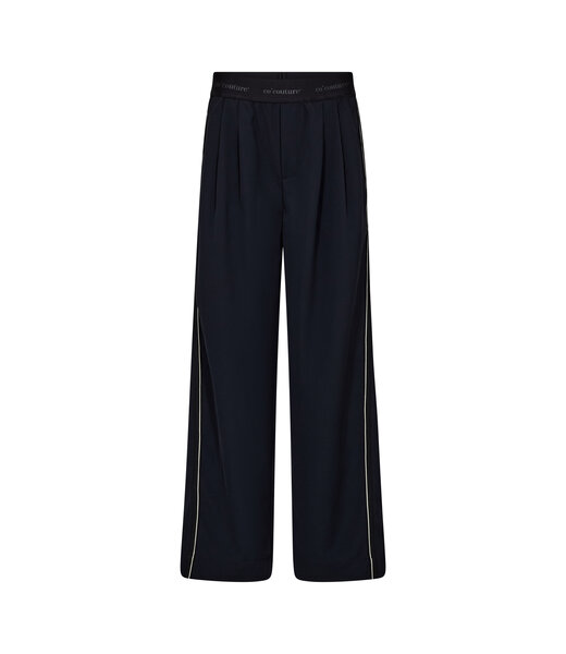 Co'Couture Pants Amina split panel, Navy