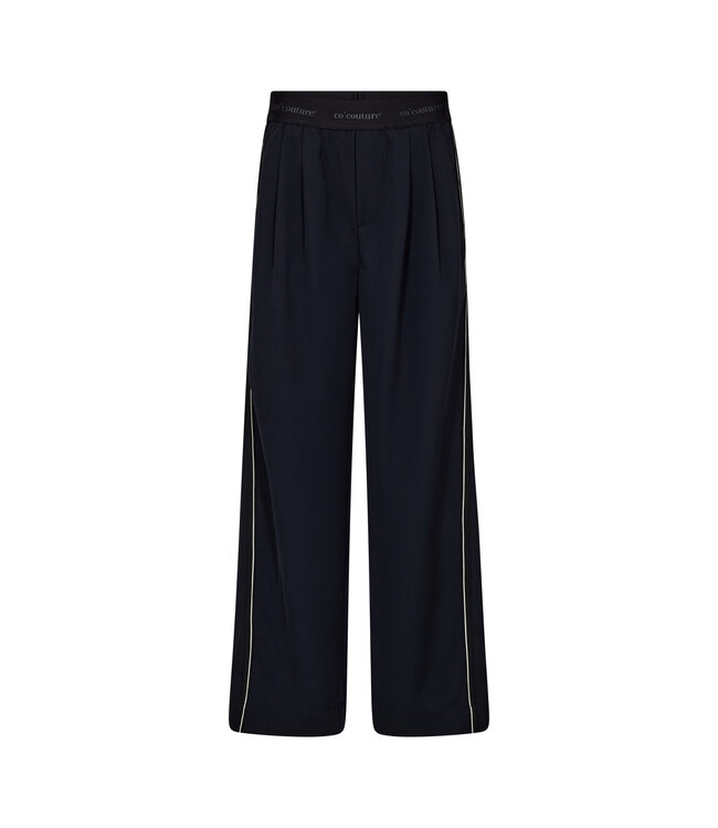 Co'Couture Pants Amina split panel, Navy