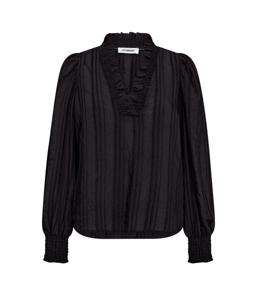 Co'Couture V-Blouse Kesi, Black