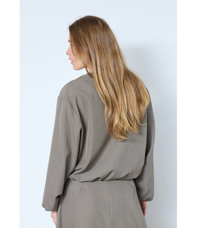 Co'Couture Jacket Luna balloon zip, Walnut