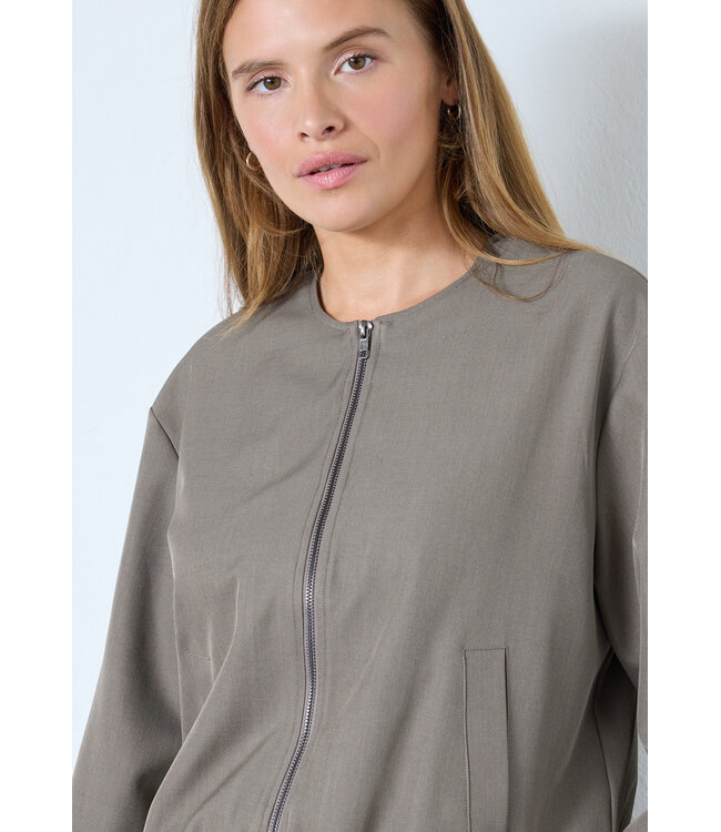 Co'Couture Jacket Luna balloon zip, Walnut