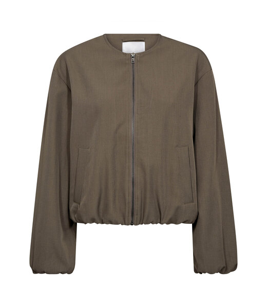 Co'Couture Jacket Luna balloon zip, Walnut