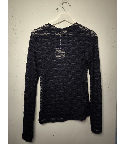 selectedbystijldepartment Longsleeve stretch lace lines, Navy