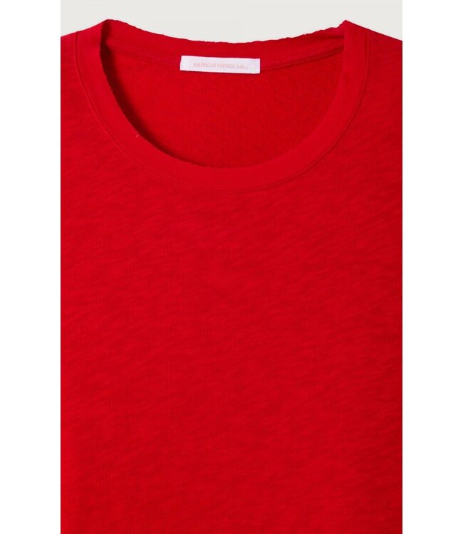American Vintage Sweater T-shirt SON02IGE, Tomate vintage