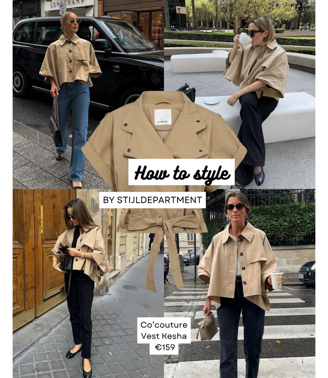 Co'Couture Vest Kesha, Sand