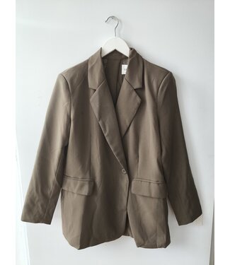 selectedbystijldepartment Blazer split button, Dark Khaki