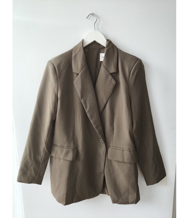 selectedbystijldepartment Blazer split button, Dark Khaki
