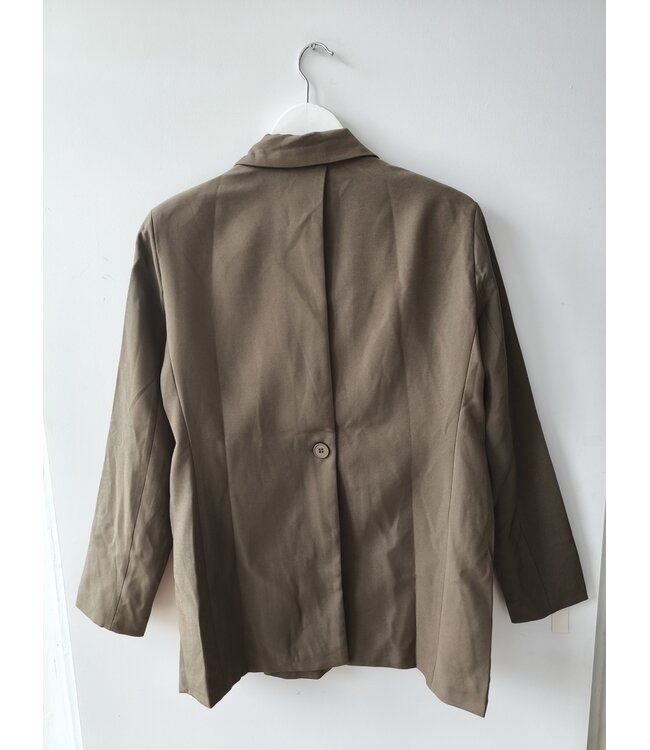 selectedbystijldepartment Blazer split button, Dark Khaki