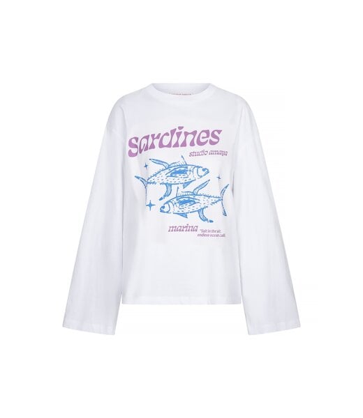 Studio Amaya T-shirt Sardines, White