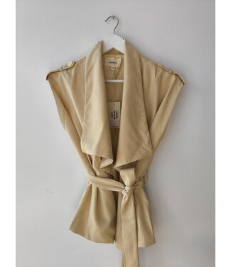 selectedbystijldepartment Gilet blazer trench, Light yellow