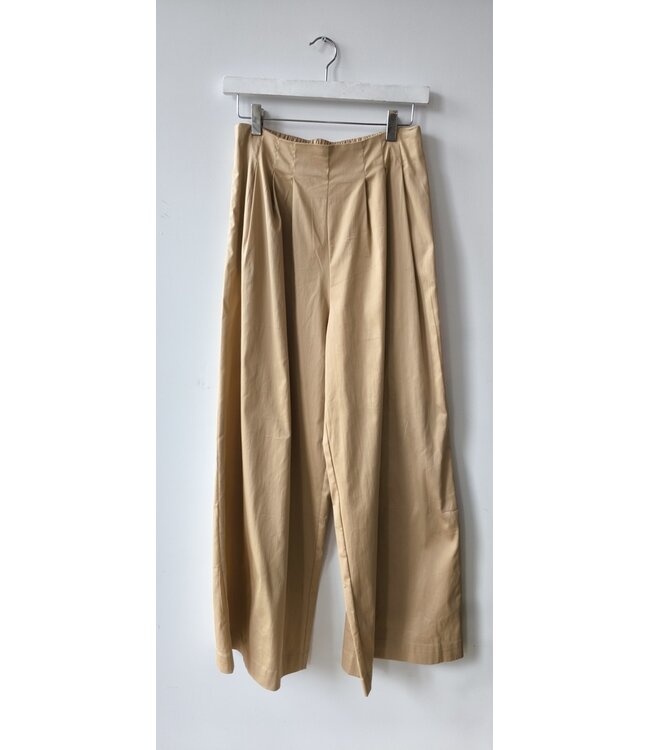 selectedbystijldepartment Pants wide elastic parachute, Sand