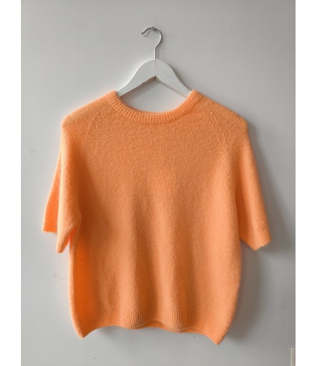selectedbystijldepartment Sweater midi baby alpaca, Light orange