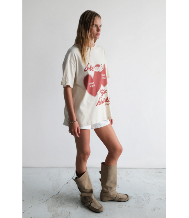 Abrand T-shirt Break my heart, Porcelian