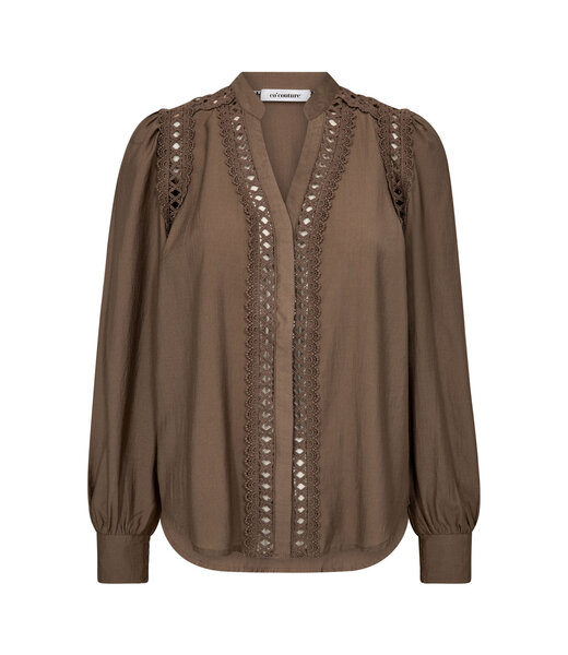 Co'Couture Shirt Notis lace, Walnut