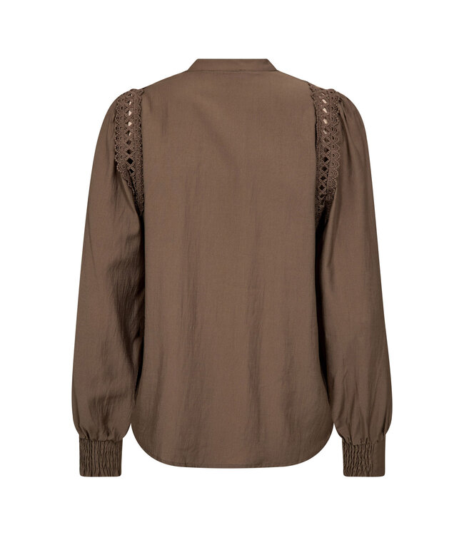 Co'Couture Shirt Notis lace, Walnut