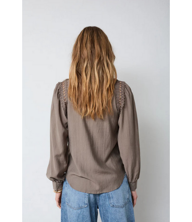 Co'Couture Shirt Notis lace, Walnut
