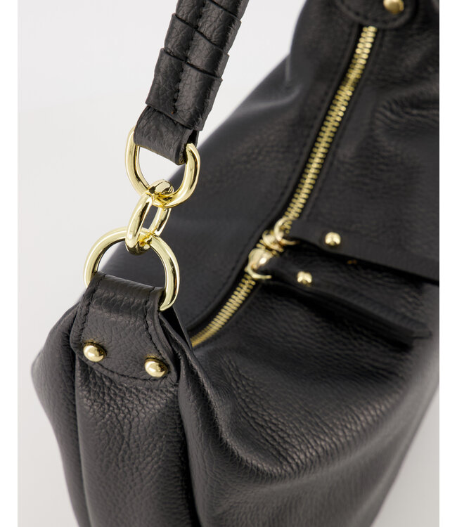 selectedbystijldepartment Bag midi saddle handle, Black
