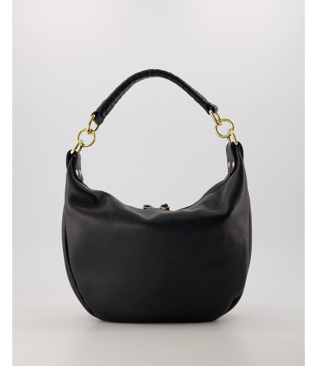 selectedbystijldepartment Bag midi saddle handle, Black