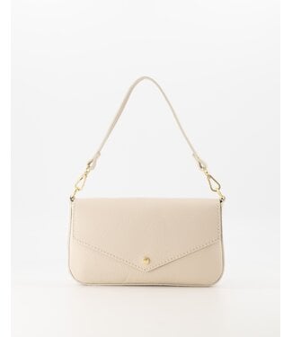 selectedbystijldepartment Bag mini flap button, Ecru