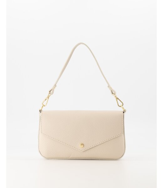 selectedbystijldepartment Bag mini flap button, Ecru