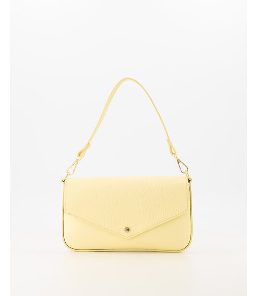 selectedbystijldepartment Bag mini flap button, Butter yellow