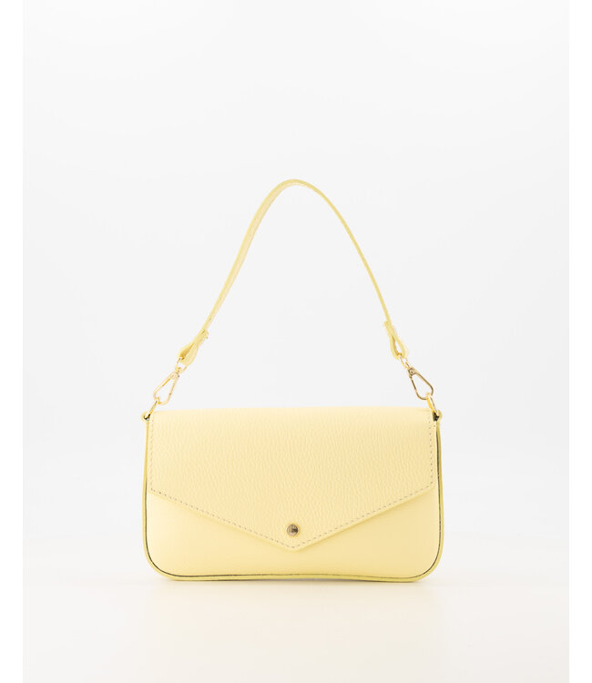 selectedbystijldepartment Bag mini flap button, Butter yellow