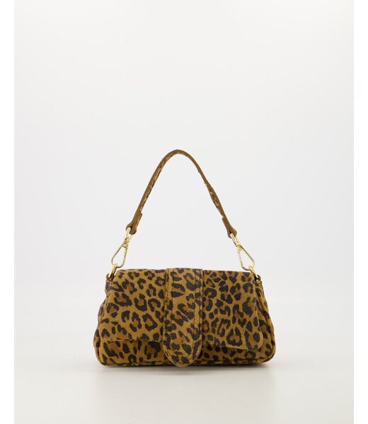 selectedbystijldepartment Bag mini elongated flap, Leopard