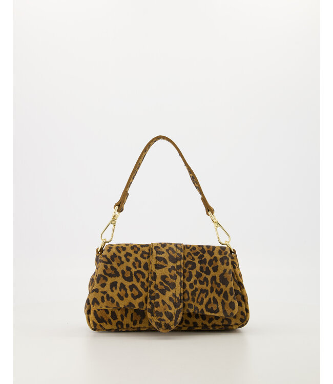 selectedbystijldepartment Bag mini elongated flap, Leopard