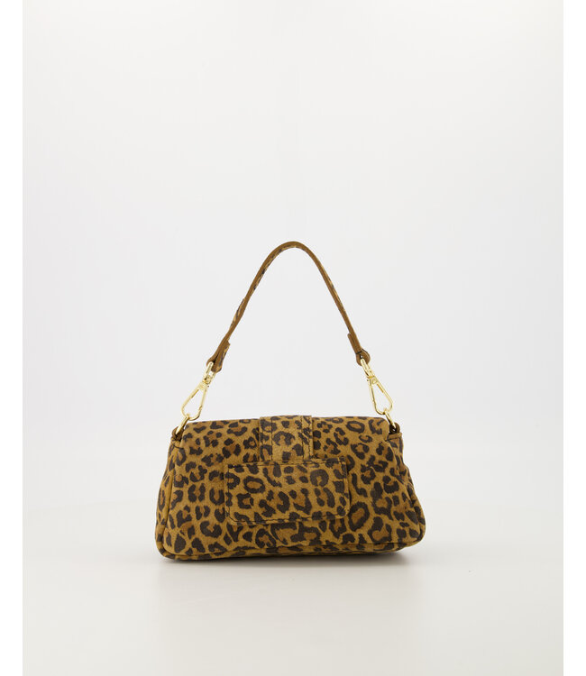 selectedbystijldepartment Bag mini elongated flap, Leopard