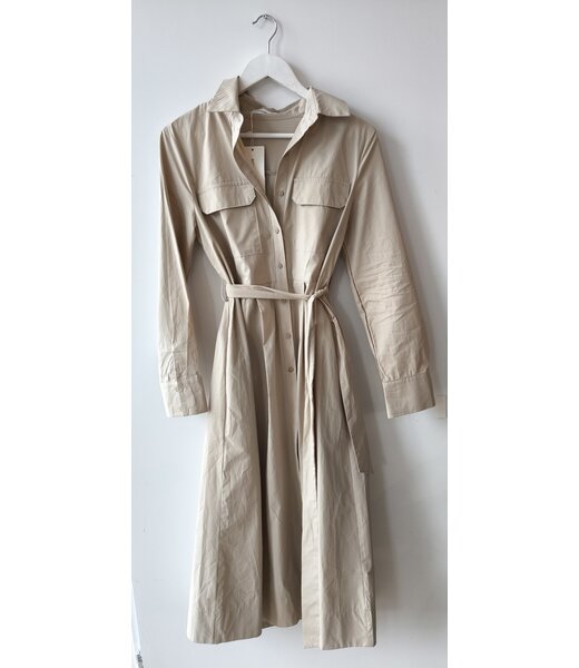 selectedbystijldepartment Dress maxi blouse cotton, Sand