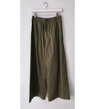 selectedbystijldepartment Pants wide relaxed cotton, Khaki