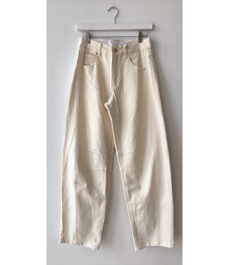 selectedbystijldepartment Barrel jeans, Ecru