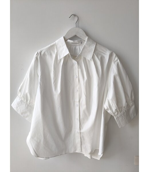 selectedbystijldepartment Blouse T-shirt cotton wide, White