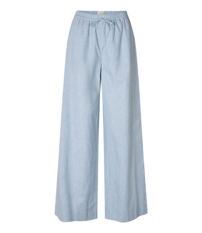 Five units Pants Paula, Light bue linen