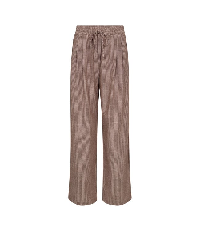Co'Couture Pants Jiho Stripe, Brown