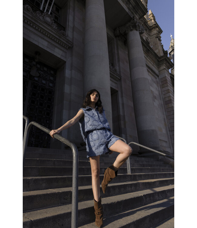 Studio Amaya Blouse Storm, Blue